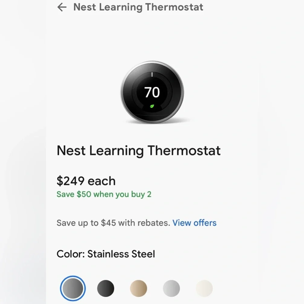 Google Nest Learning Thermostat